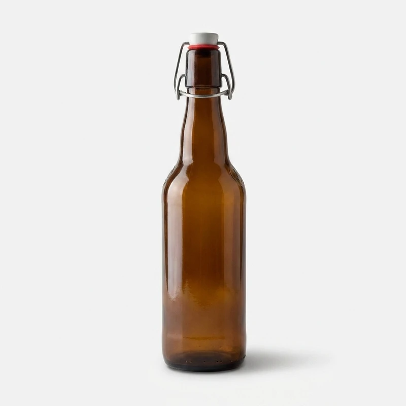 بطری مدل شیشه‌ای درب قفلی