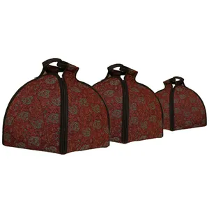 کاور حمل قابلمه طرح ترمه مدل زلیخا مجموعه 3 عددی