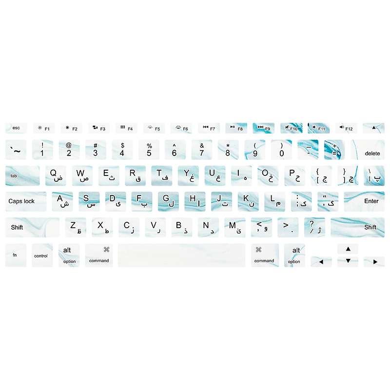برچسب کیبورد فارسی طرح marble 132 مناسب برای مک بوک ایر 13 اینچ 2010-2017 برچسب کیبورد فارسی طرح marble 132 مناسب برای مک بوک ایر 13 اینچ 2010-2017