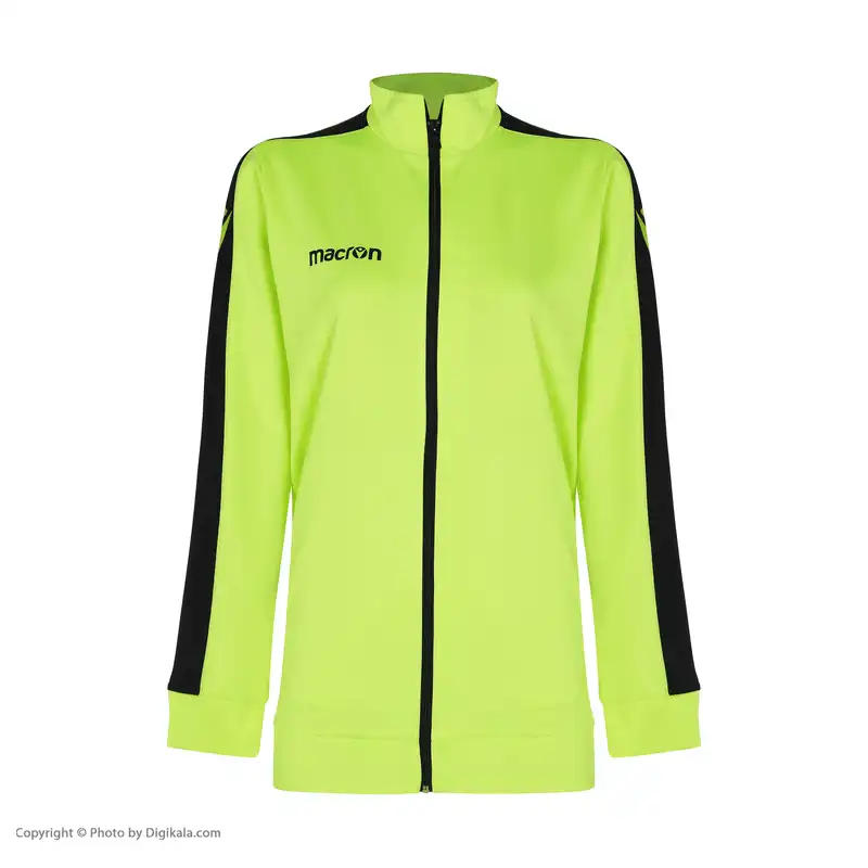 سویشرت ورزشی زنانه مکرون مدل اسکا پلاس رنگ فسفری