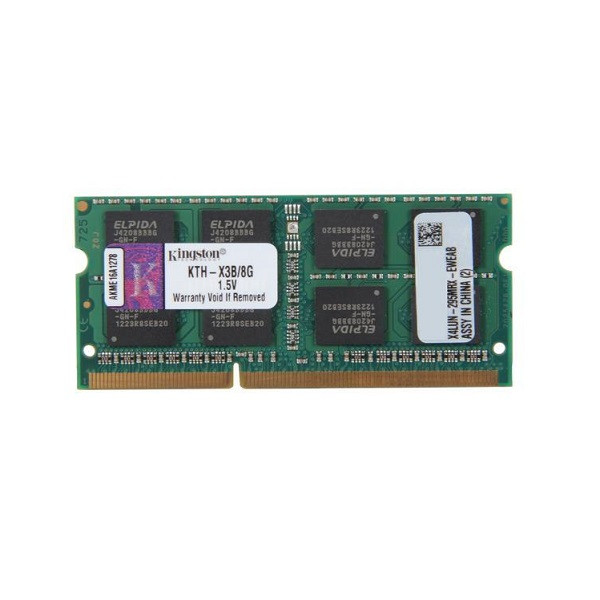رم لپ تاپ DDR3 تک کاناله 1333 مگاهرتز کینگستون مدل KTH-X3B ظرفیت 8 گیگابایت