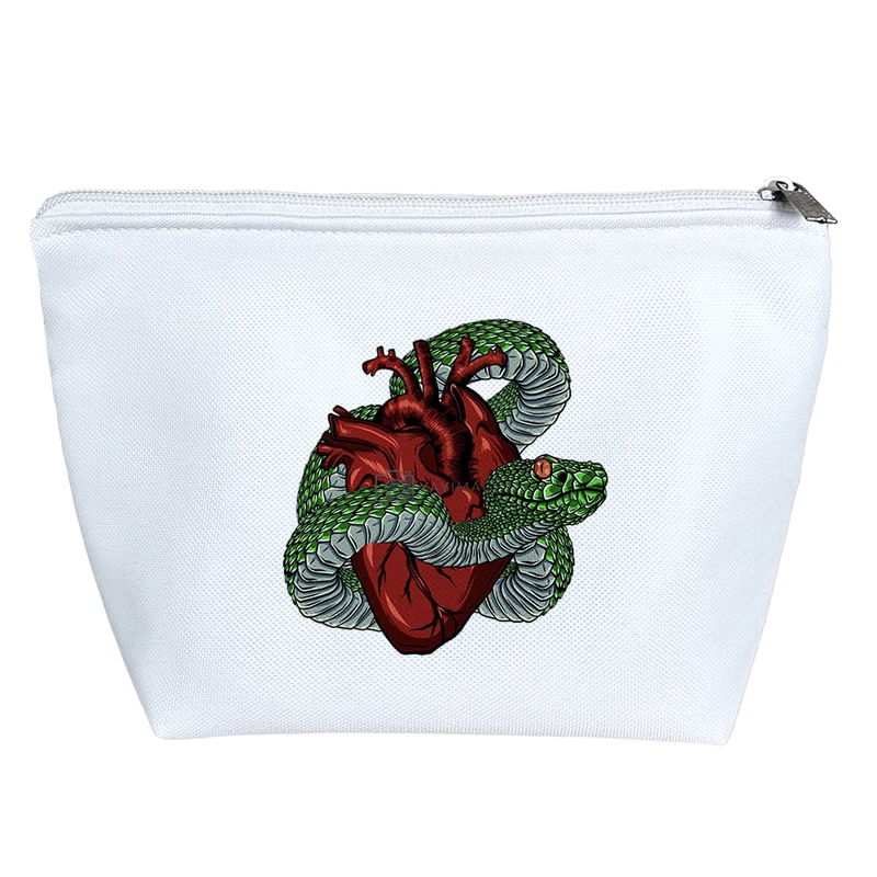 کیف لوازم آرایش دخترانه خندالو مدل مار و قلب کد 6232