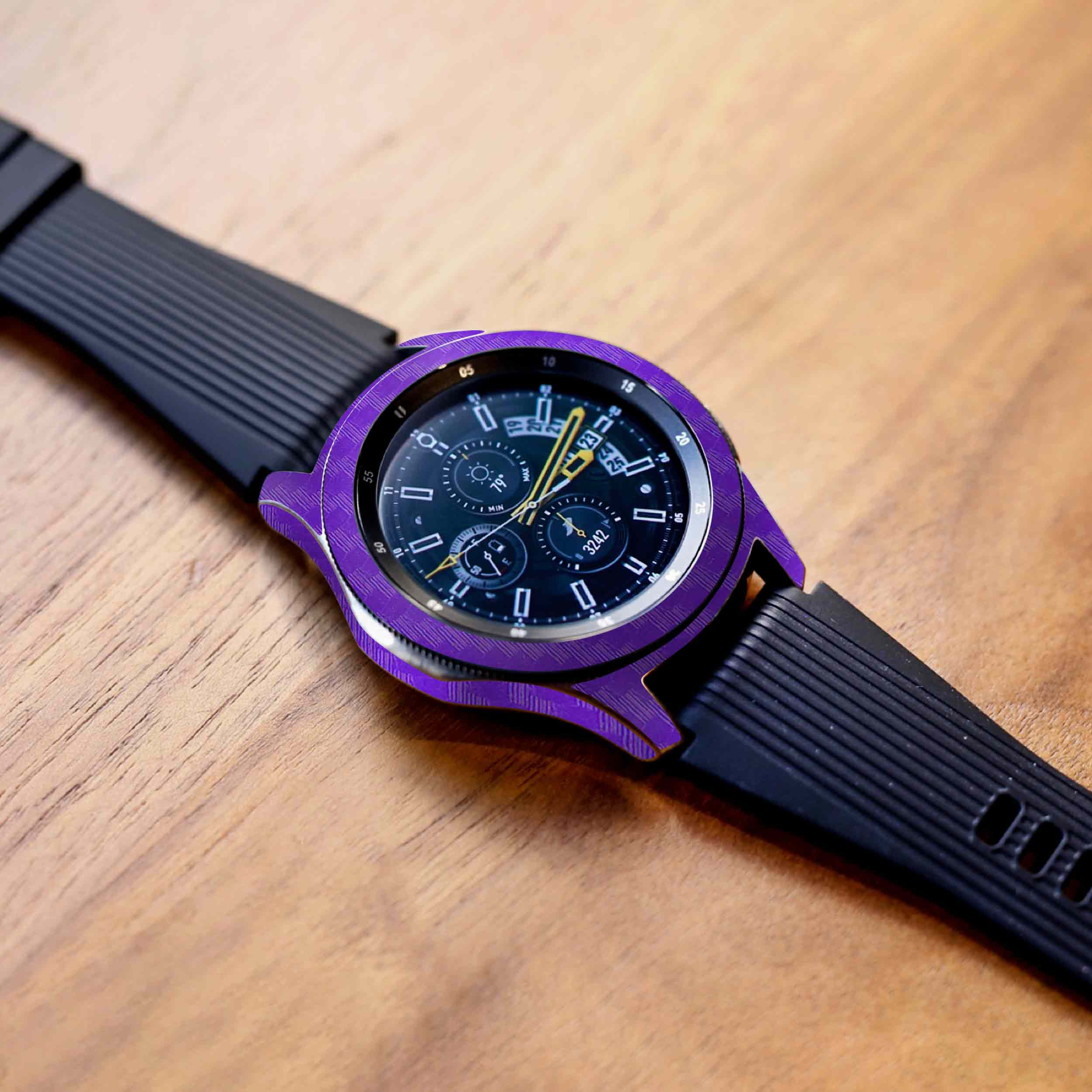 برچسب ماهوت طرح Purple-Fiber مناسب برای ساعت هوشمند سامسونگ Galaxy Watch 46mm