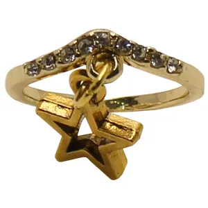 بند انگشتی زنانه طرح ستاره کد RKH_986