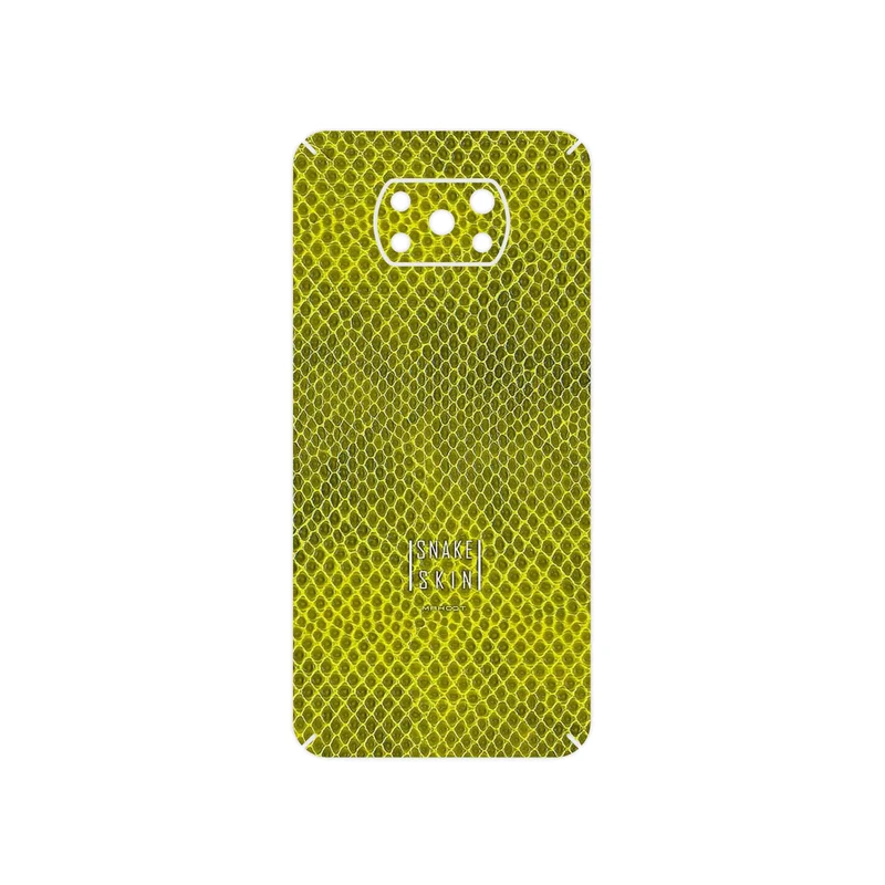 برچسب پوششی ماهوت مدل Yellow Snake Skin مناسب برای گوشی موبایل شیائومی Poco X3 Pro