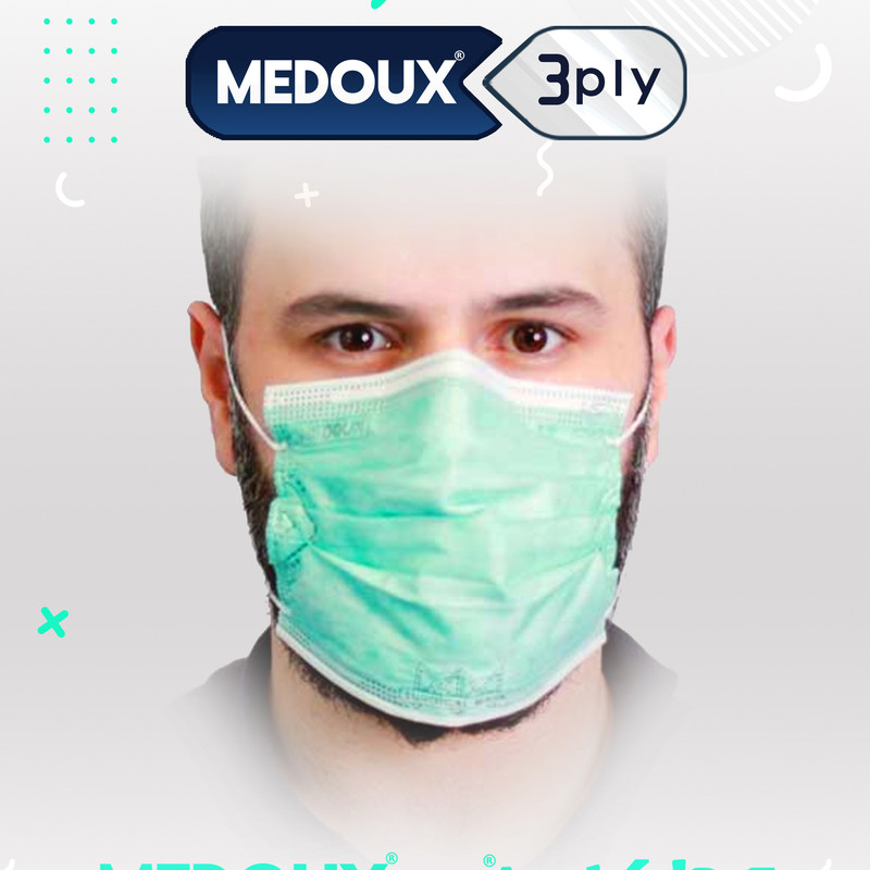 ماسک تنفسی مداکس مدل سه لایه بسته 10 عددی