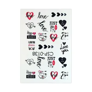 لنز ناخن مدل عشق کد 138