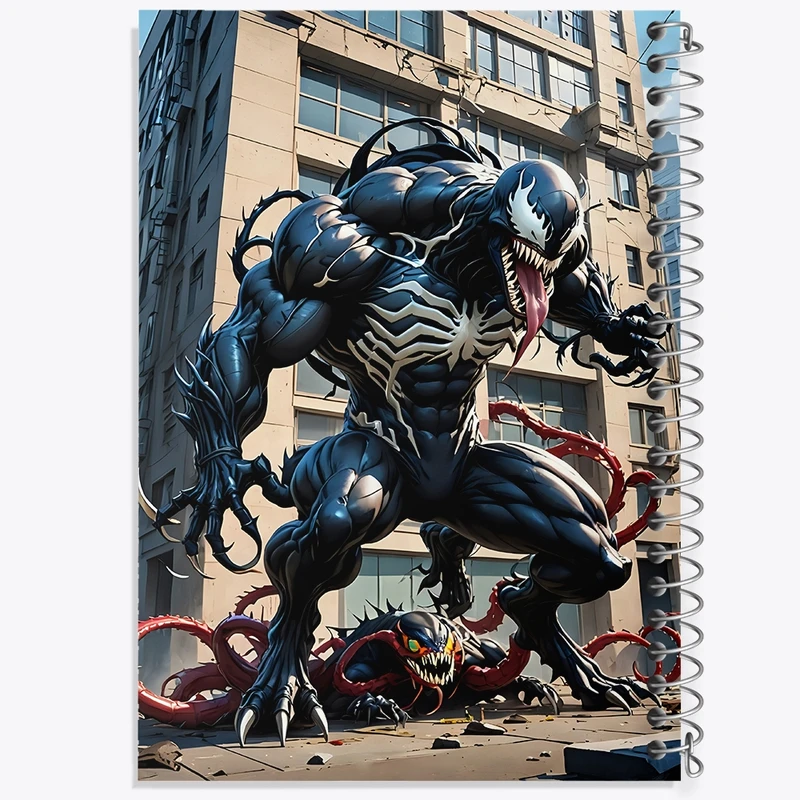 دفتر مشق 50 برگ خندالو طرح ونوم (Venom) کد F2519