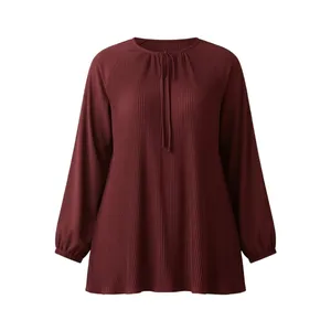 بلوز آستین بلند یقه بندی زنانه مدل Sho1