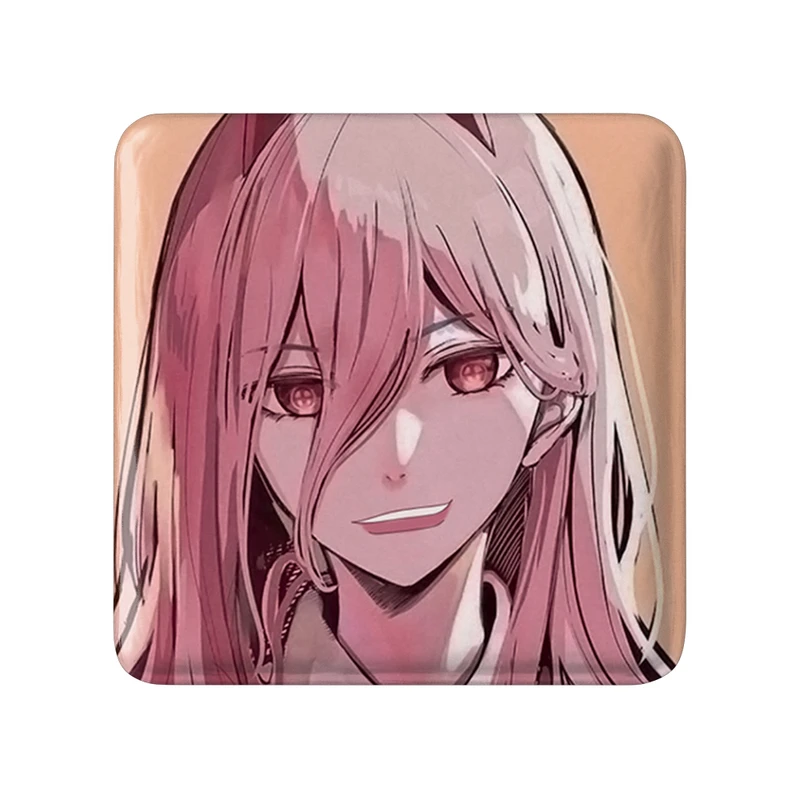 مگنت خندالو طرح پاور انیمه مرد اره ای Chainsaw Man مدل مربعی کد 18006