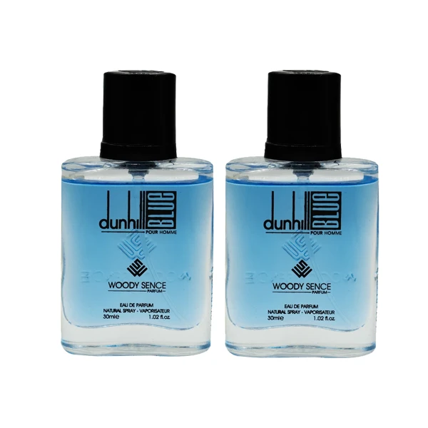 عطر جیبی وودی سنس مدل dunhill Blue حجم 30 میلی لیتر مجموعه 2 عددی