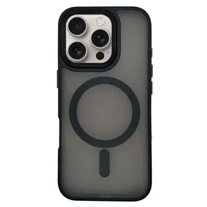 Goof Silicone Half Metal Cover Suitable For Apple iPhone 16 Pro Max 