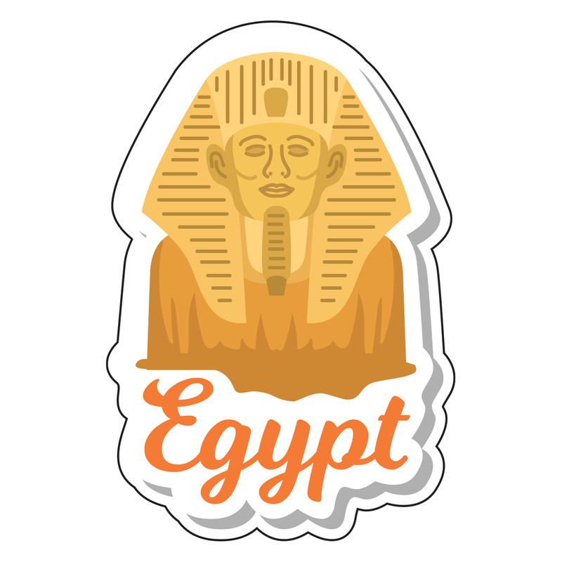 برچسب لپ تاپ پویا مارکت طرح مصر کد 1358