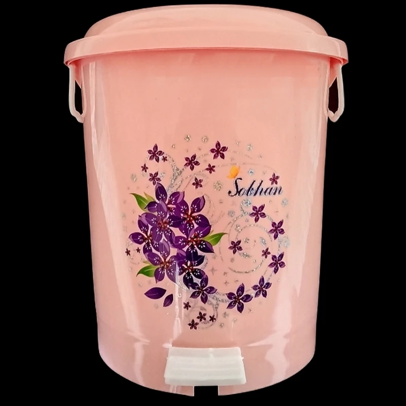 سطل زباله مدل گلدار کد 74