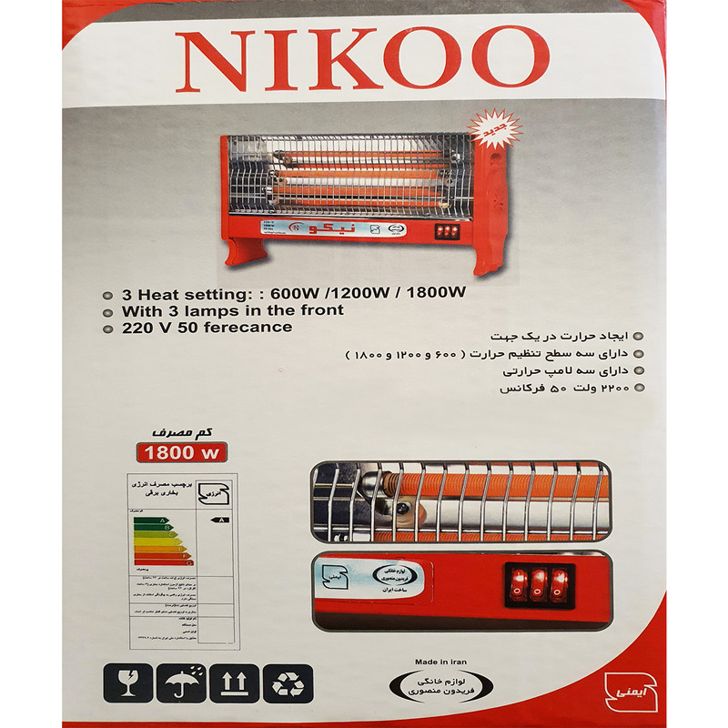 بخاری برقی نیکو مدل NO.1
