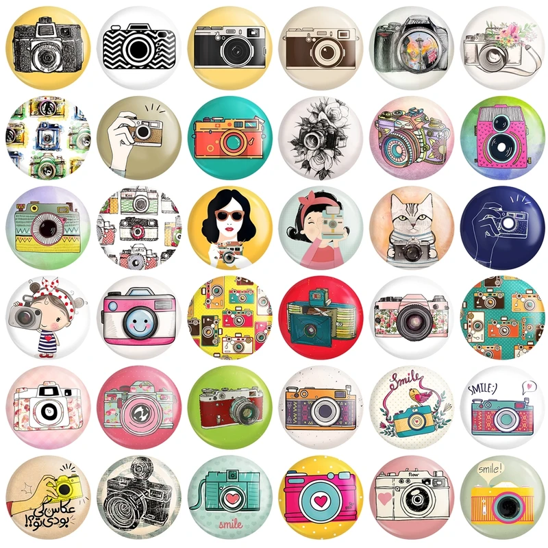 پیکسل خندالو طرح دوربین عکاسی کد 4 مجموعه 36 عددی