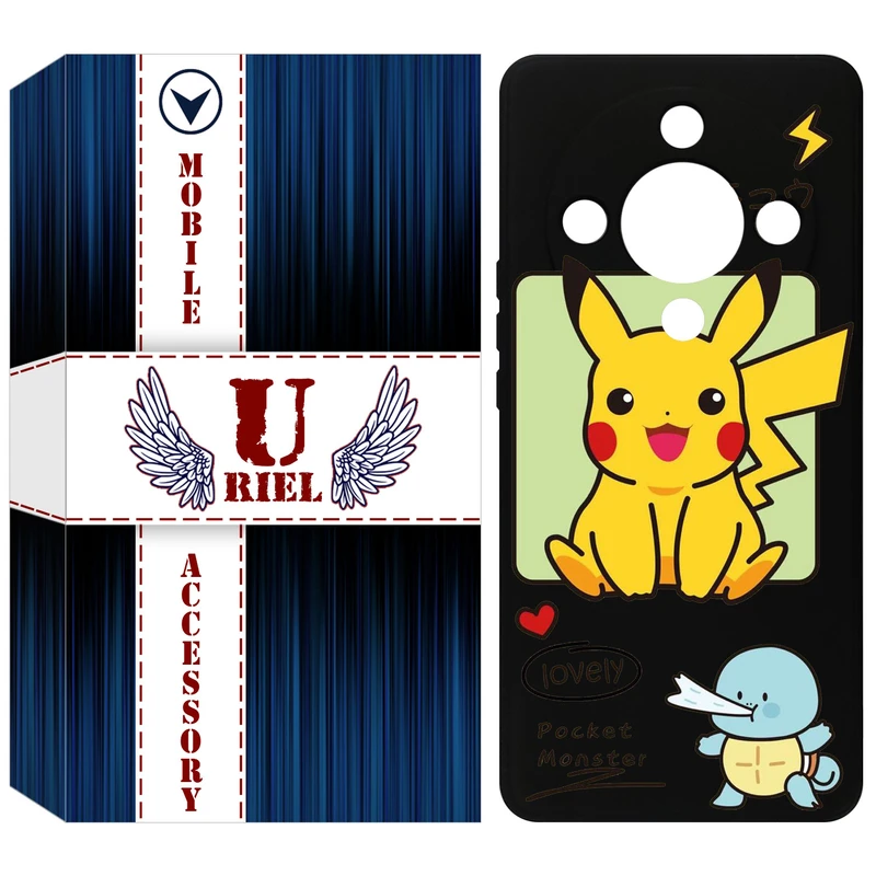 کاور یوریل مدل KSH کد 28 طرح پوکمون مناسب برای گوشی موبایل آنر X9b / X50 / Magic6 Lite / Magic 6 Lite