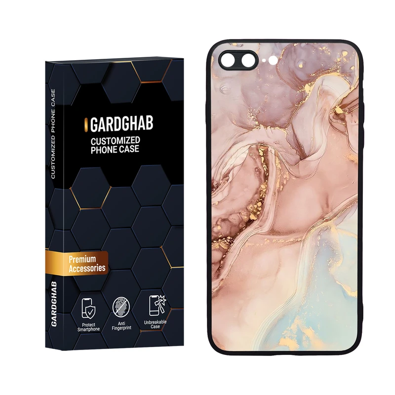 کاور گارد قاب مدل دورژله ای ساده مناسب برای گوشی موبایل اپل iPhone 7 Plus / 8 plus