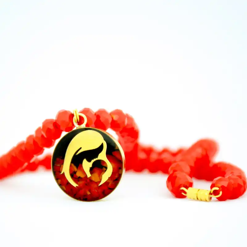 گردنبند زنانه آلتین هنر مدل مهر مادری