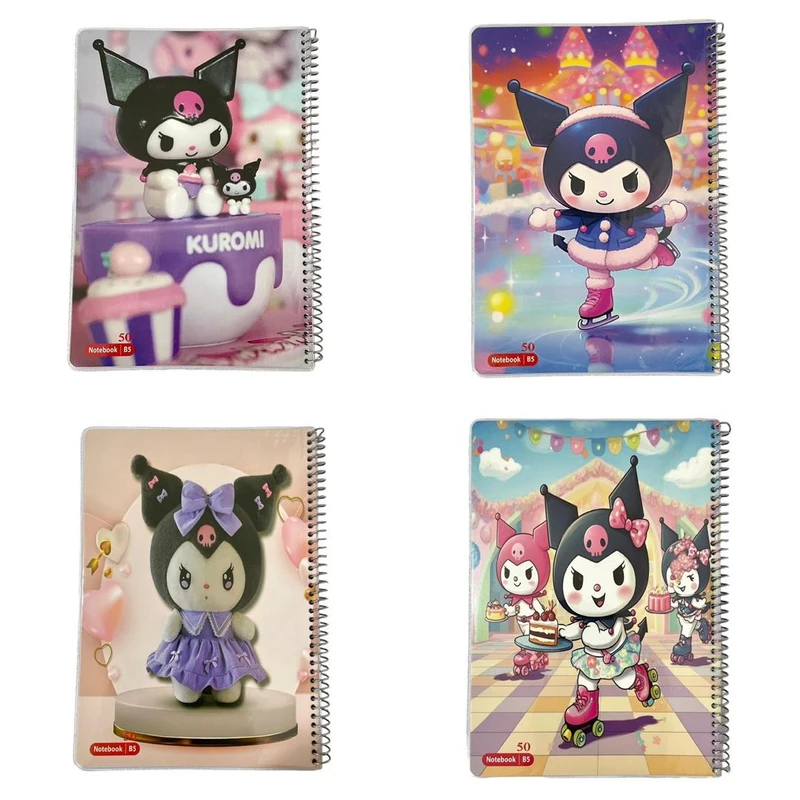 دفتر مشق 50 برگ مدل کرومی بسته 4 عددی