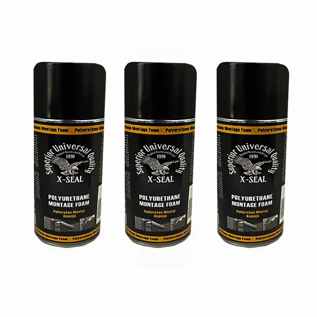 اسپری فوم پلی یورتان ایکس سیل کد EXSL-006 حجم 300 میلی لیتر بسته 3 عددی