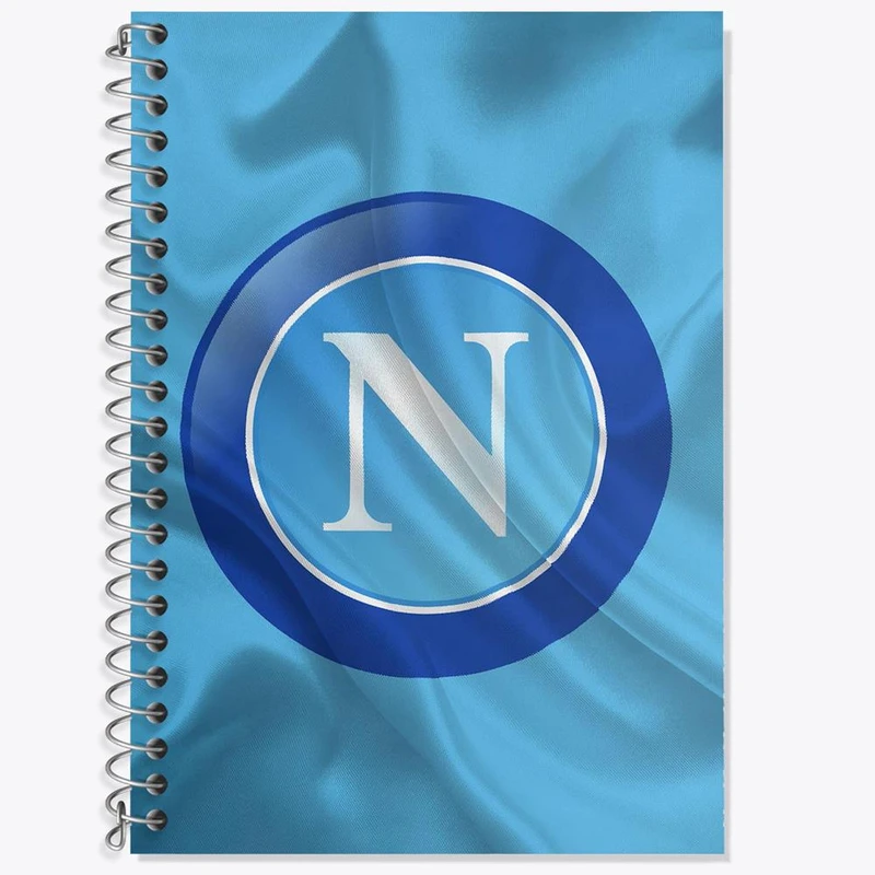 دفتر زبان 50 برگ خندالو مدل سه خط طرح باشگاه ناپولی کد 27388