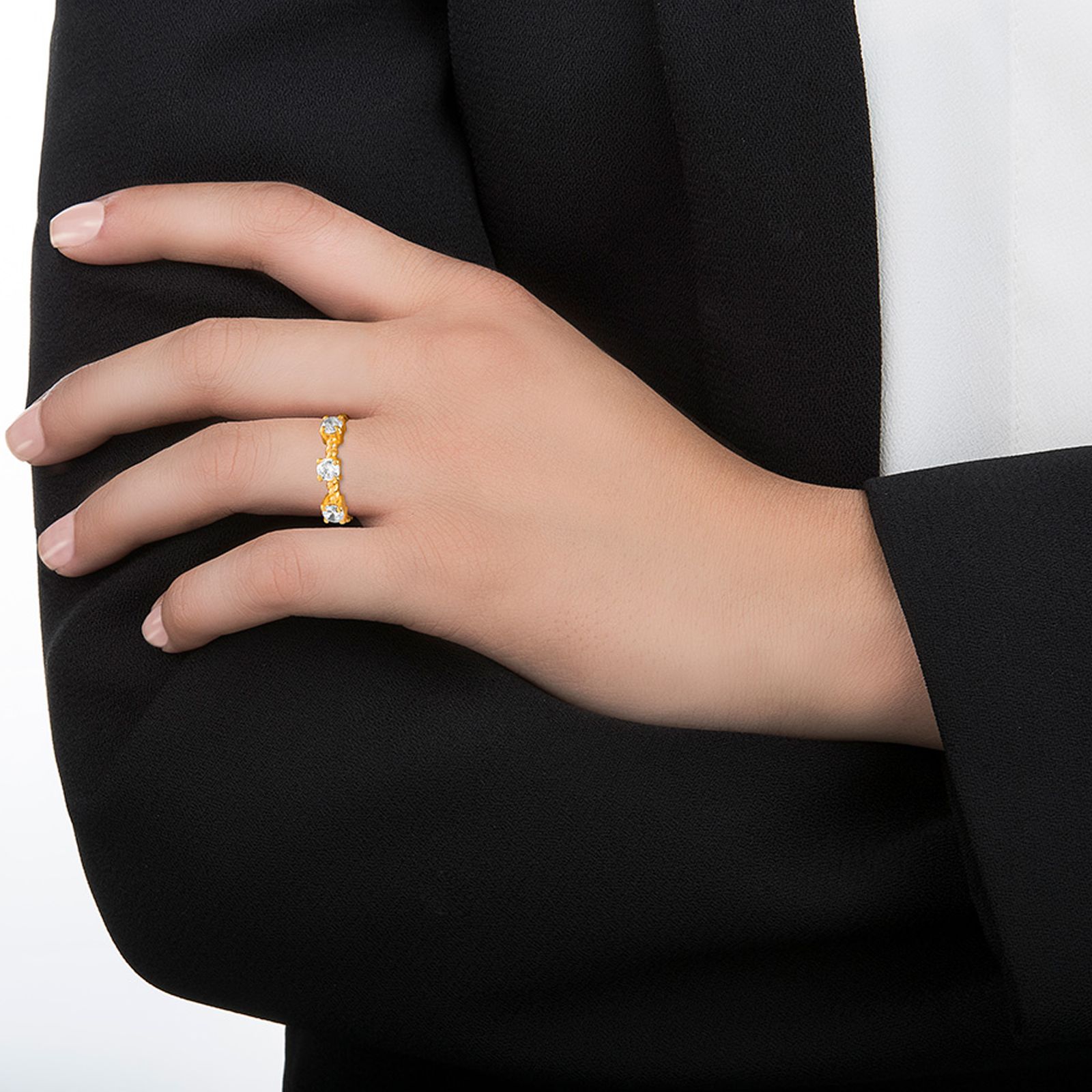 انگشتر طلا 18 عیار زنانه کیا گالری مدل AR472 - - 4