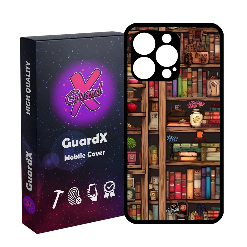 کاور گارد ایکس طرح کتابخانه مدل Glass10711 مناسب برای گوشی موبایل اپل iPhone 13 Pro