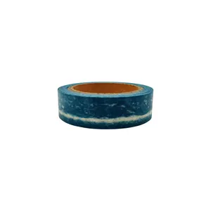 چسب نواری دبیلیو تی مدل واشی طرح ابر کد 24 عرض 1.5 سانتی متر
