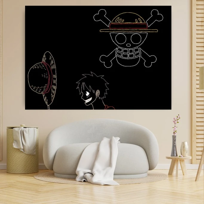 پوستر پارچه ای طرح انیمه وان پیس - One Piece مدل SDP72315