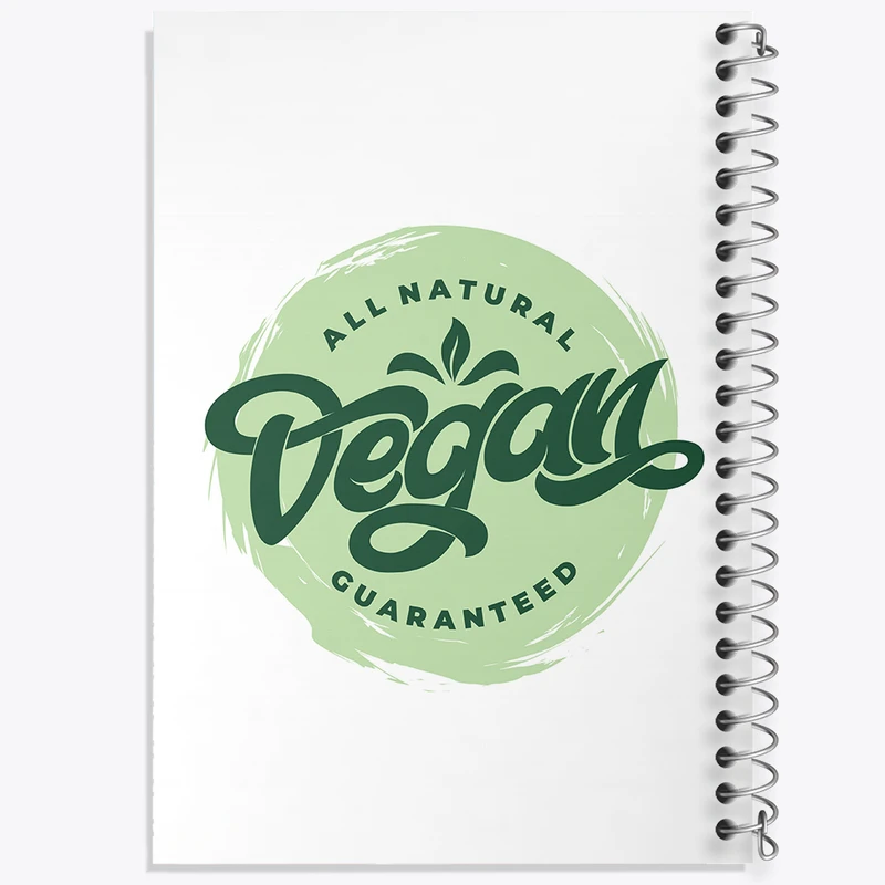 دفتر مشق 100 برگ خندالو طرح وگن Vegan کد 31119