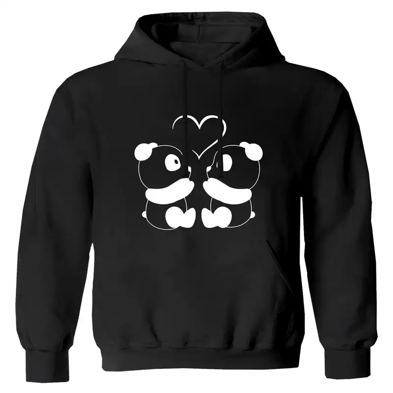 هودی دخترانه مدل پاندا F12 رنگ مشکی