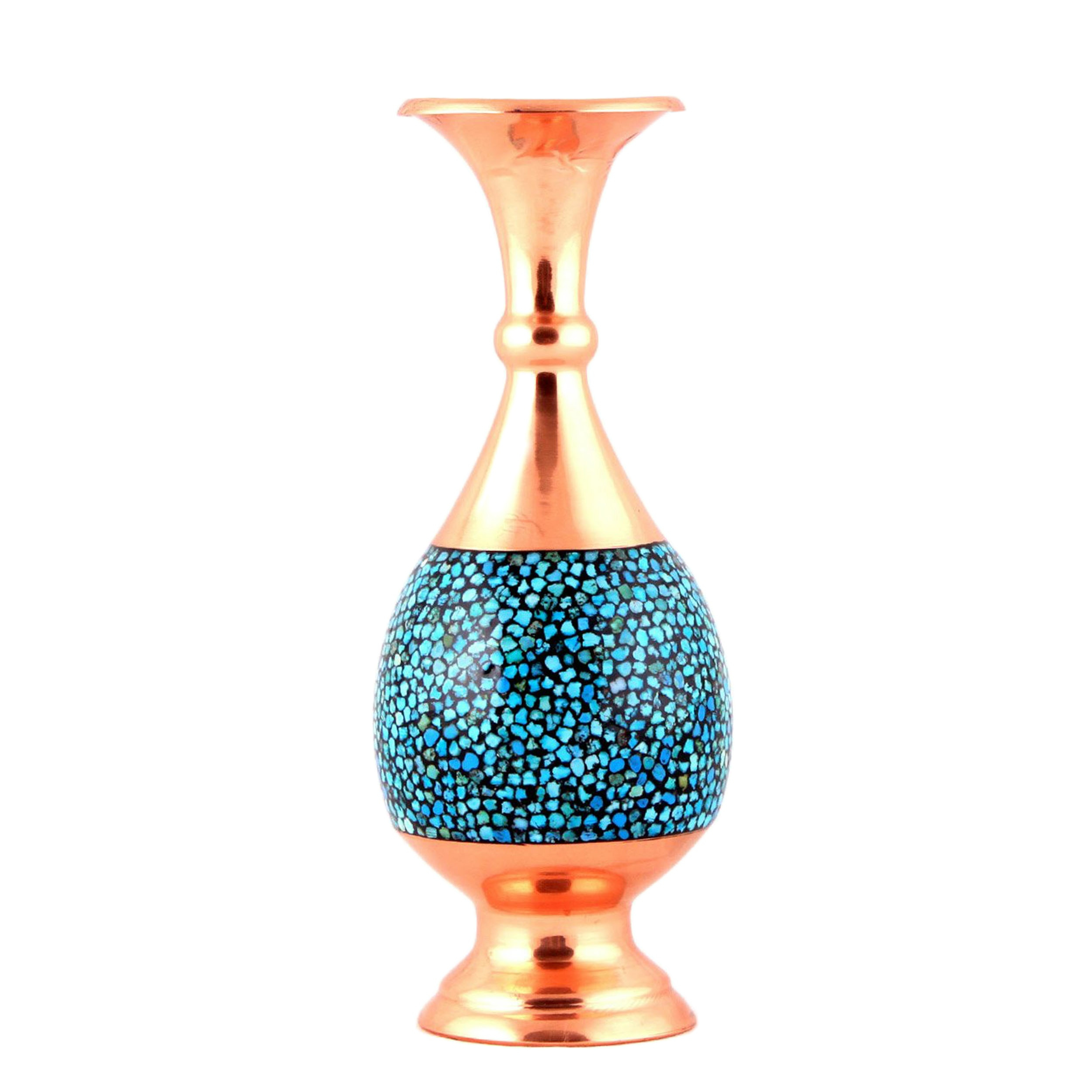 گلدان فیروزه کوبی مدل صراحی کد 16