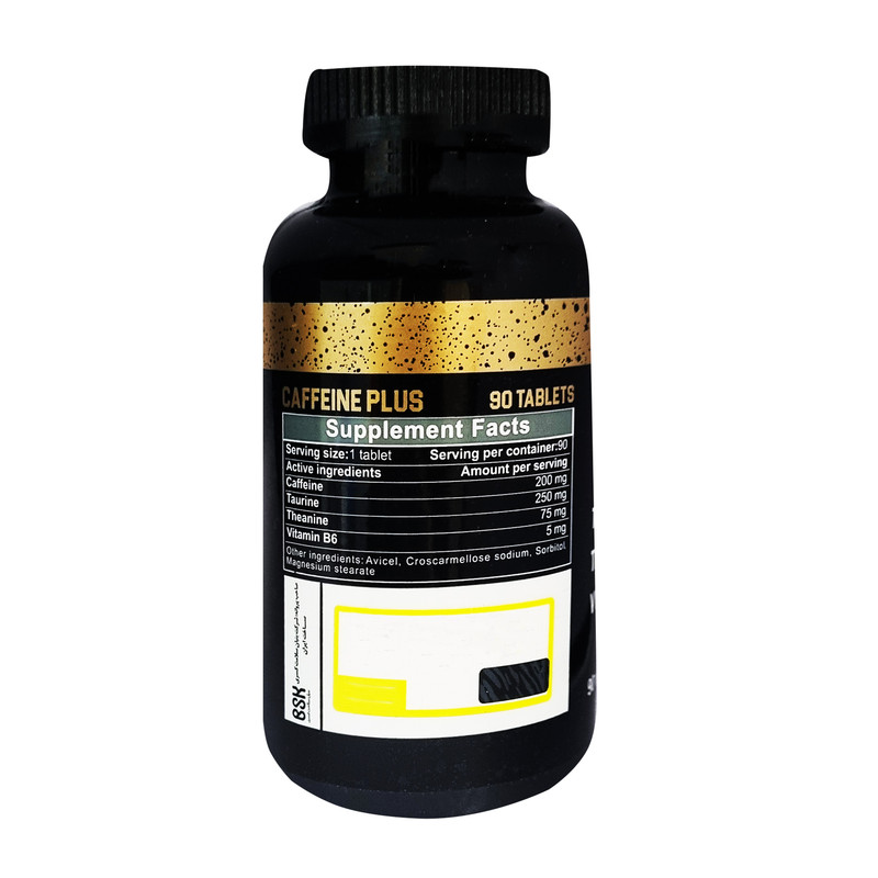قرص کافئین پلاس بی اس کی بسته 90 عددی قرص کافئین پلاس بی اس کی بسته 90 عددی