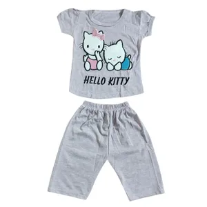 ست تی شرت و شلوارک نوزادی مدل Kitty 11