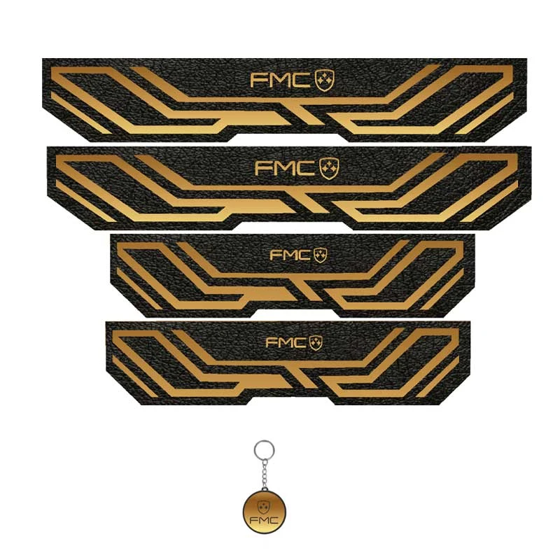 برچسب پارکابی خودرو مهدیار کد PKA T 61 مناسب برای  اف ام سی مجموعه 4 عددی به همراه جاکلیدی