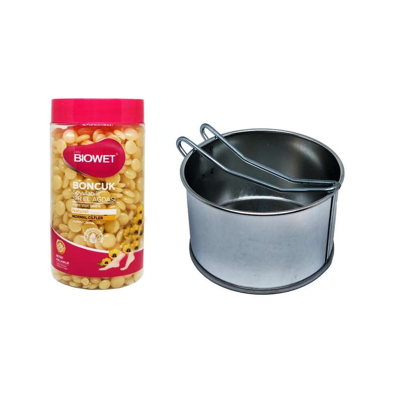 وکس موبر بایوویت مدل natural وزن 220 گرم به همراه ظرف