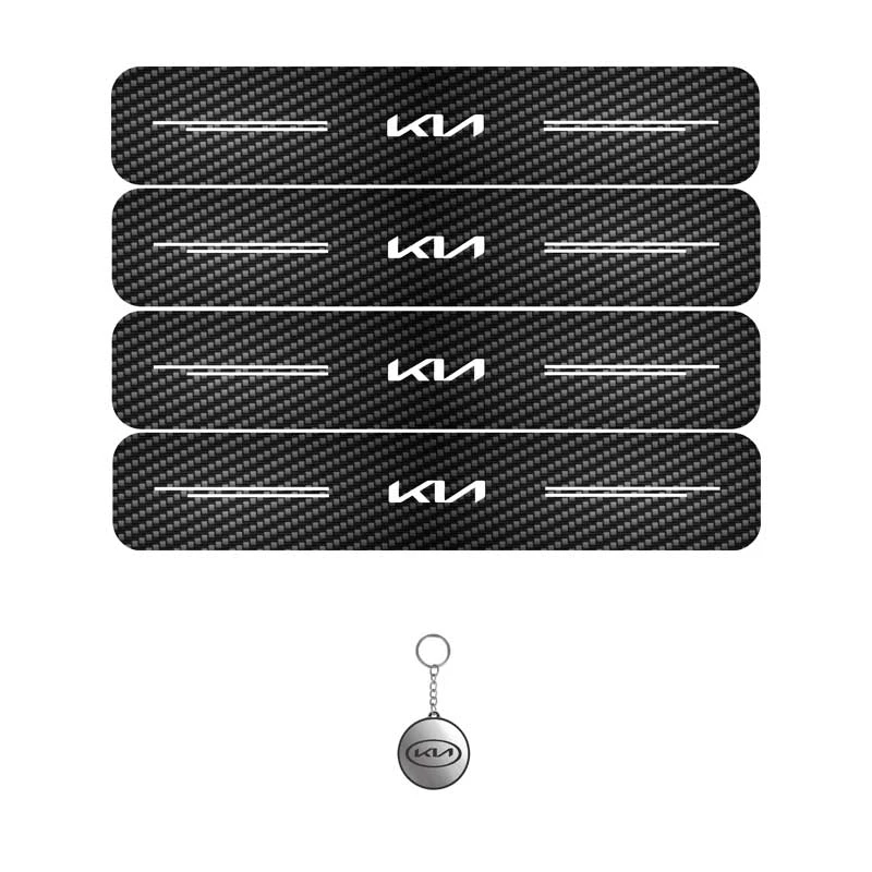 برچسب پارکابی مهدیار طرح کربن کد LCE0017 مناسب برای کیا مجموعه4عددی به همراه جاکلیدی