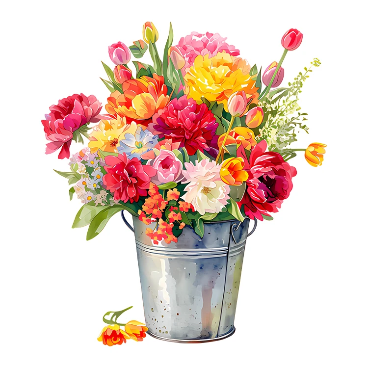 استیکر پارچه و لباس پاد آفرین مدل پینترستی گل کد S8851 