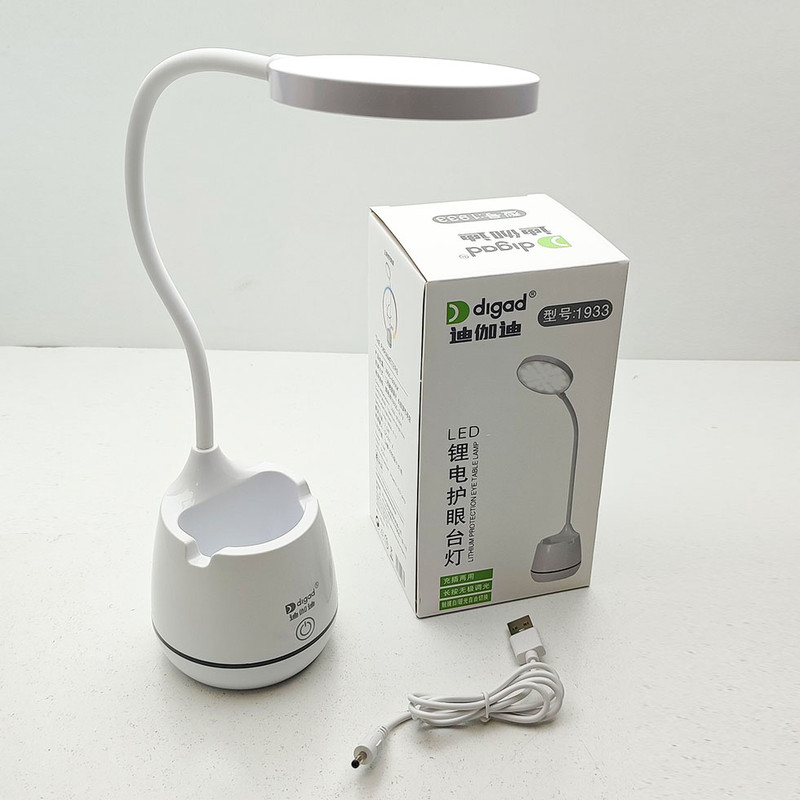 چراغ مطالعه مدل شارژی مولتی 3 حالته لمسی طرح جامدادی دار کد 1933