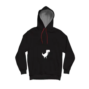 هودی مردانه مدل دایناسور کد K03 رنگ مشکی