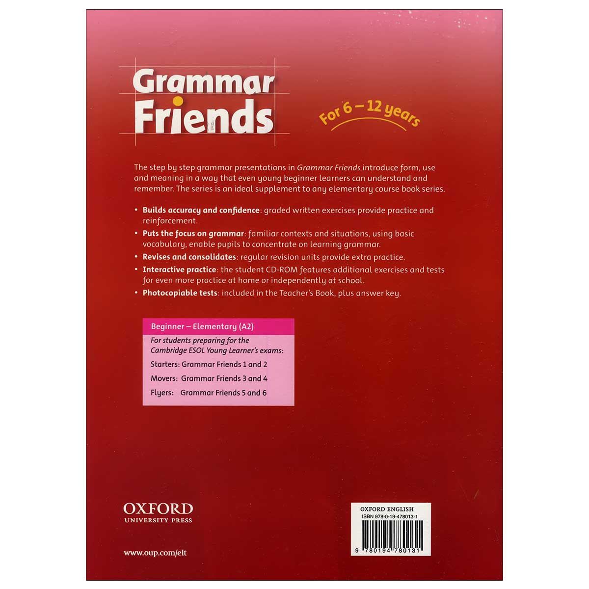 کتاب Grammar Friends 1-3 اثر Tim Ward and Eileen Flannigan انتشارات آکسفورد 3 جلدی
