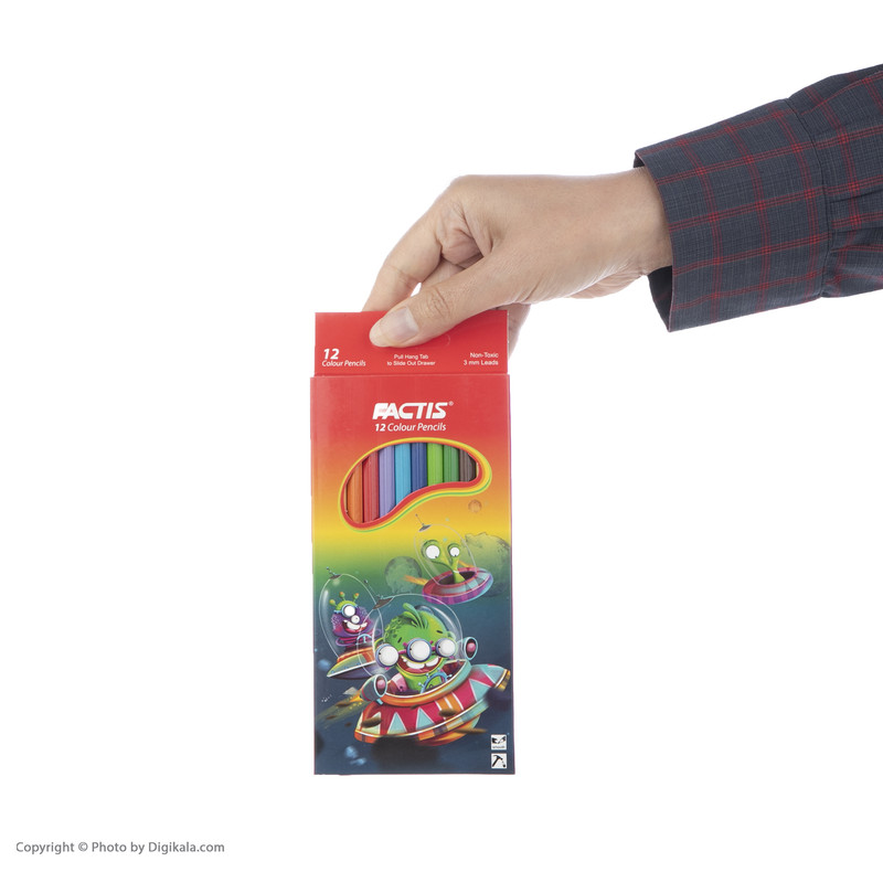 مداد رنگی 12 رنگ فکتیس مدل بیگانه ها کد F07112212