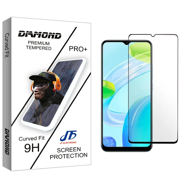 محافظ صفحه نمایش سرامیکی جی اف مدل Diamond مناسب برای گوشی موبایل ریلمی C30