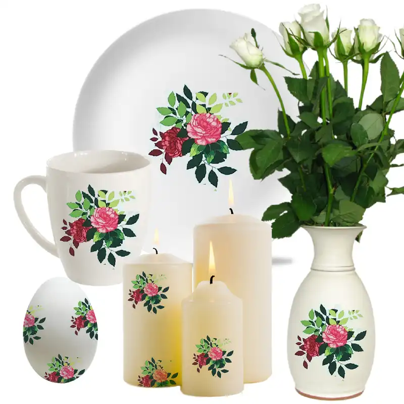 برچسب ترنسفر مدل گل پترن طرح داوودی