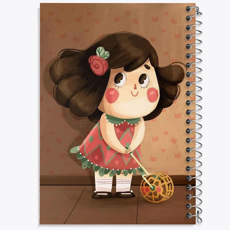 دفتر نت موسیقی 50 برگ خندالو مدل دخترانه فانتزی کد 25707