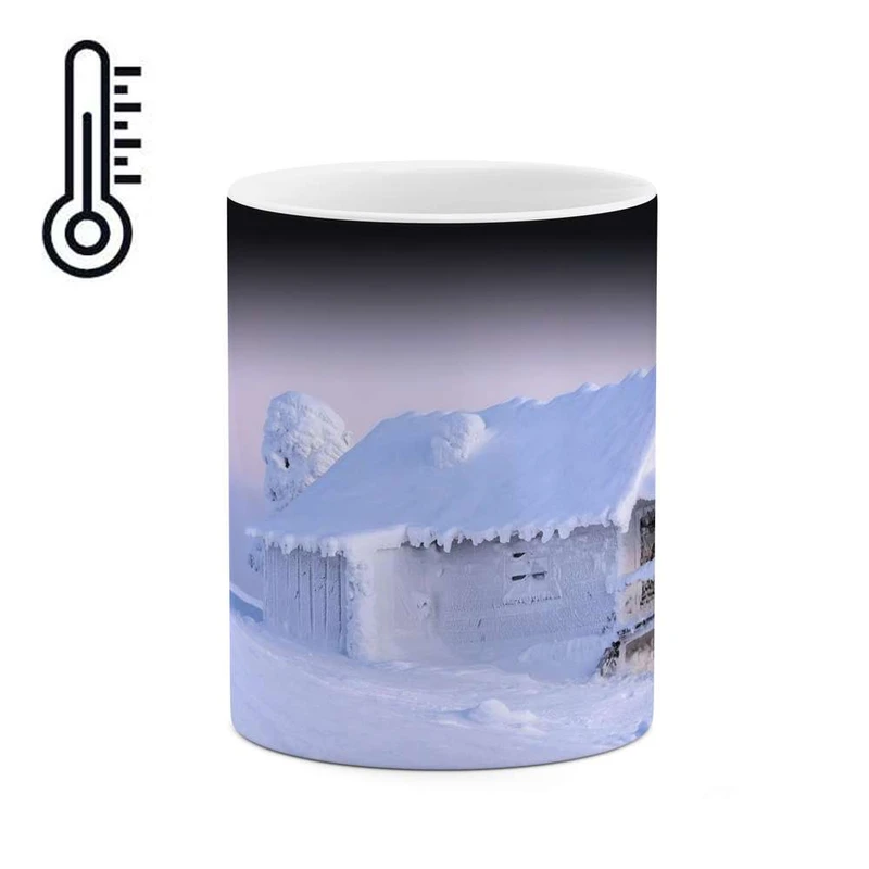 ماگ حرارتی کاکتی مدل منظره برفی کد mgh15005