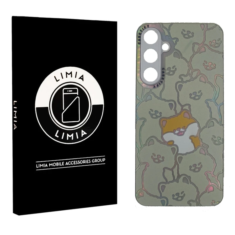 کاور لیمیا مدل فانتزی لنزدار طرح عروسکی PVD مناسب برای گوشی موبایل سامسونگ Galaxy A14