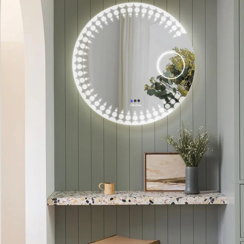 آینه سرویس‌ بهداشتی تارادکور مدل حرکتی ic152 قطر 60 سانتی متر