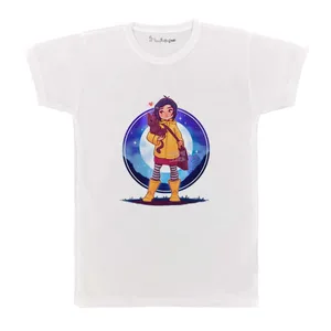 تی شرت بچگانه پرمانه طرح کورالین کد pmt.4802